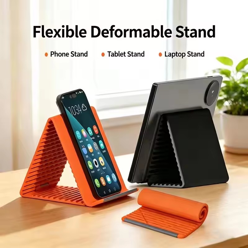Tablet Accessory - Uniwersalny, przenośny silikonowy stojak na telefon,