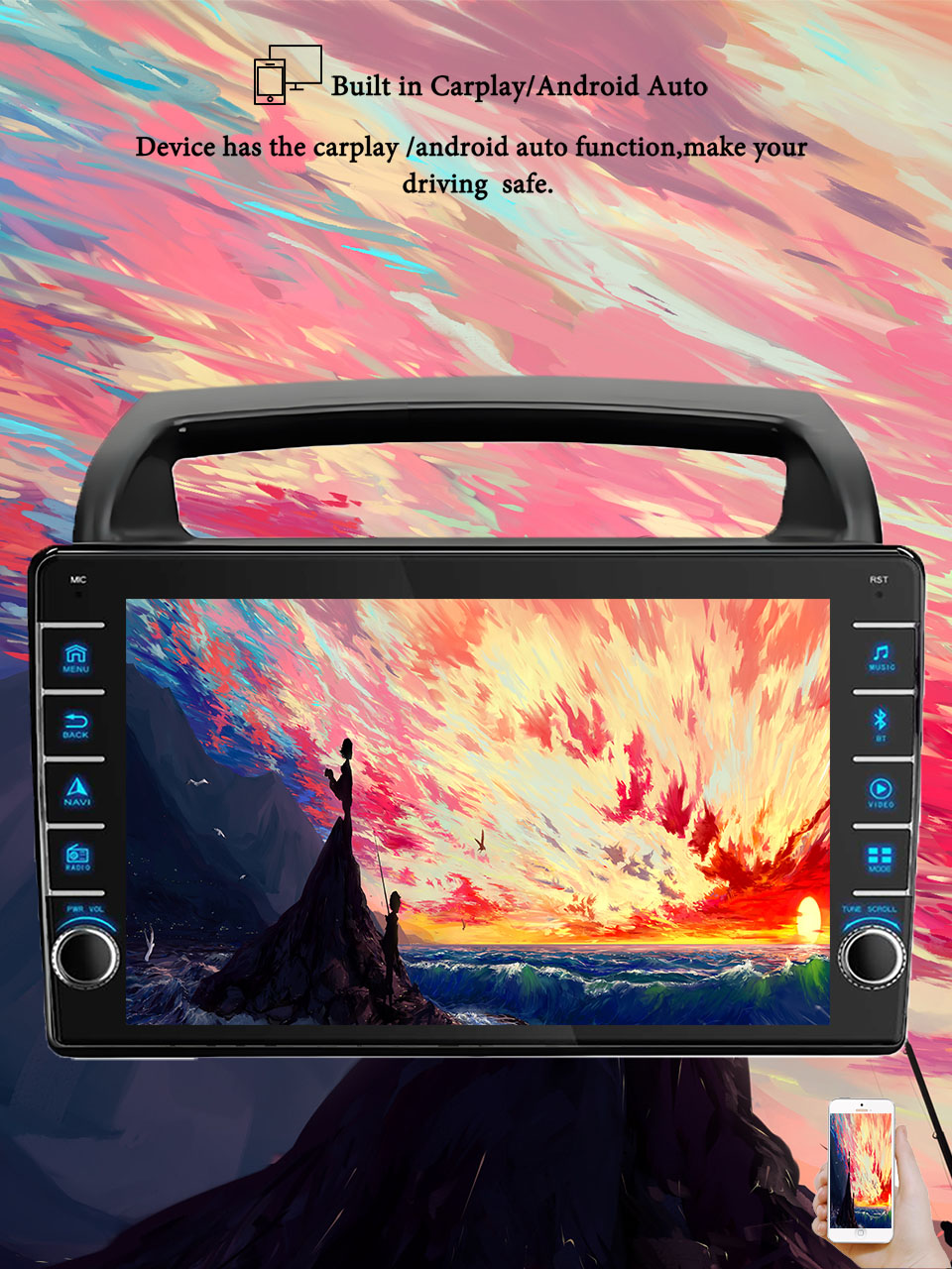 Tablet Danish Mobile & Accessories Photos - 8G+128G Android 14 dla Kia Carnival