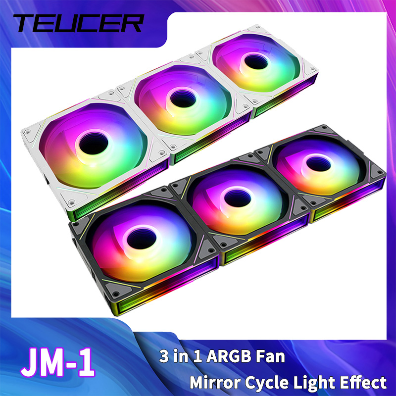 Tablet Accessories Aesthetic - TEUCER JM-1 Wentylator obudowy komputera ARGB