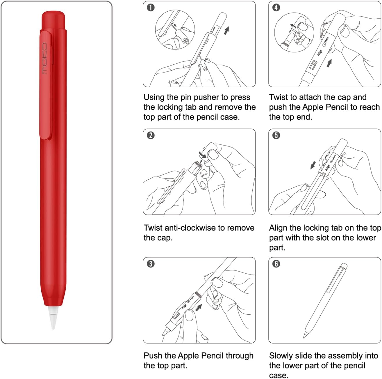 Etui z wysuwanym uchwytem na A – Tablet Pencil Accessories recenzja i cena