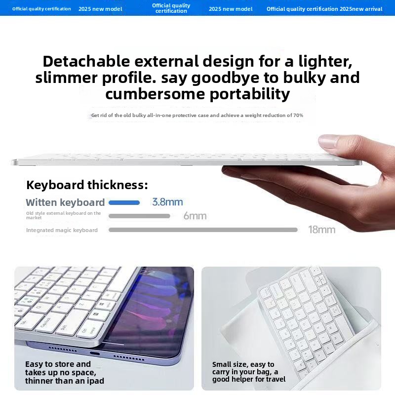 Klawiatura Bluetooth Magic Key – Tablet Accessories Aesthetic recenzja i cena
