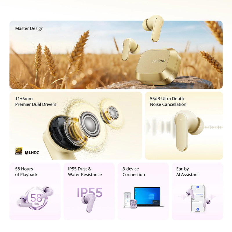 Globalna Wersja realme Buds Ai – Realme Tablet Accessories recenzja i cena